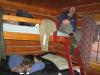 Bert takes the top bunk while Jade takes the bottom bunk